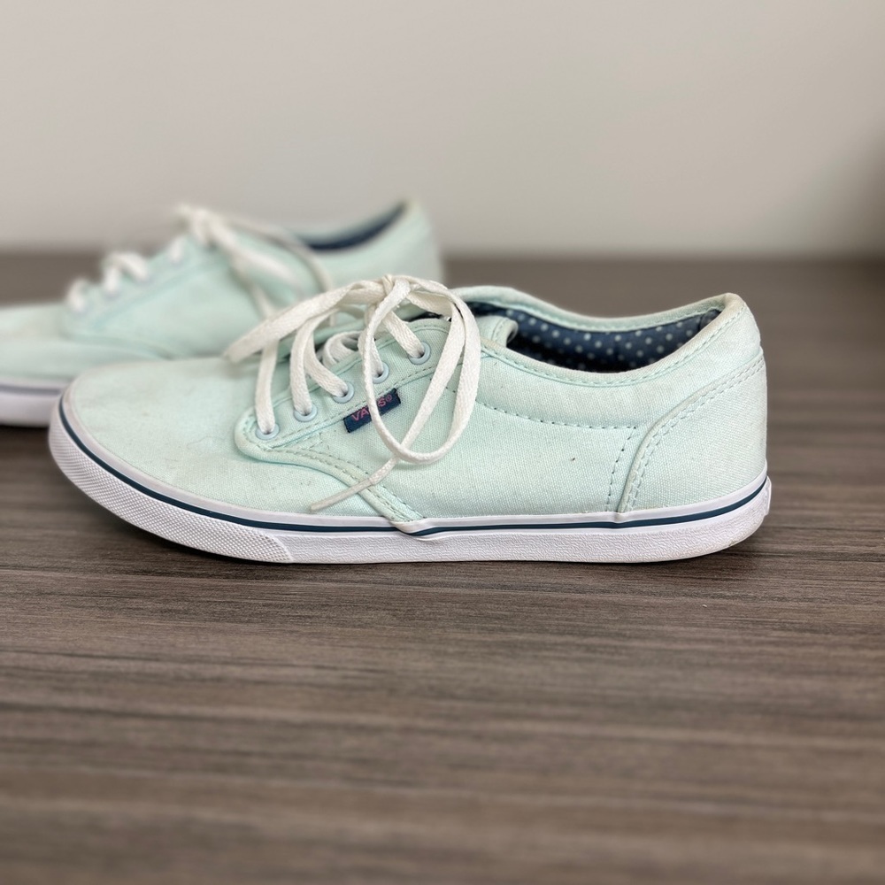 VANS Mint Color Casual Sneaker Lace Up Flat cottagecore girlhoodcore Minimalist